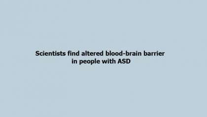 Scientists find altered blood-brain barrier in people with ASD