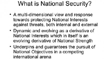 The changing concepts of security