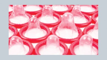 Self-lubricating condom designed to reduce infections