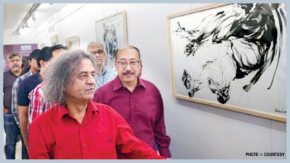 Shahabuddin’s exhibition begins at Creative Art Gallery 
