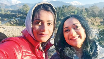 Shusmita Anis’ ‘Tomar Akash’ shoots in Nepal 