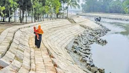 Significance of embankments 
to protect tidal floods  