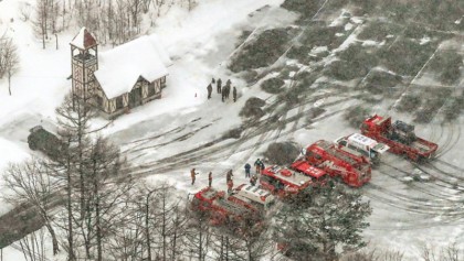 Soldier dead as volcano erupts in ski resort