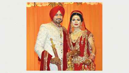 Harbhajan Singh ties knot with Geeta 