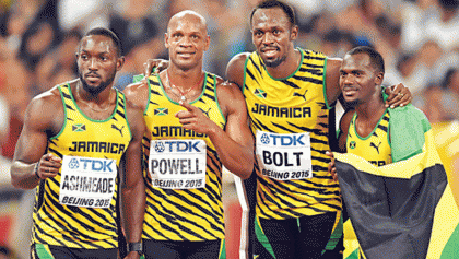 Bolt wins treble with relay gold