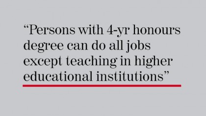 Honours degree not enough: UGC