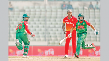 Tamim, Shakib  again steal 
the show 