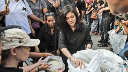 Ousted Thai PM Yingluck sells rice 
