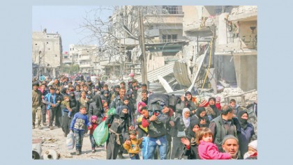 Thousands flee, 41 killed  in Eastern Ghouta