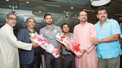 Tigers return home after successful
Sri Lanka tour