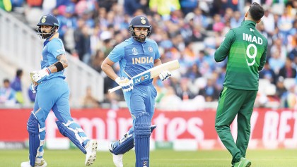 Ton-up Sharma puts India on top against Pakistan
