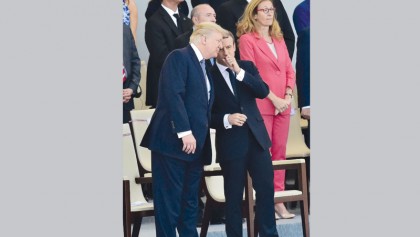Pomp and mourning as Macron, Trump mark Bastille Day
