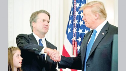 Trump names Kavanaugh to SC, Senate battle looms
