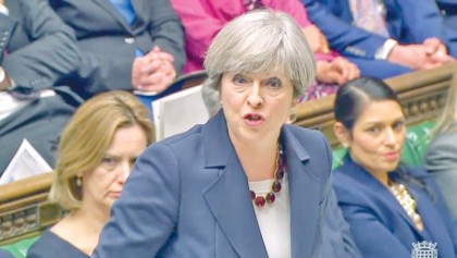 May hosts EU leaders as Brexit positions harden