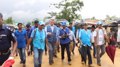 UNHCR for continued 
int’l support