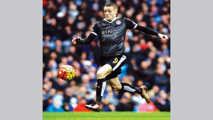 Leicester won't be fazed by title spotlight: Vardy