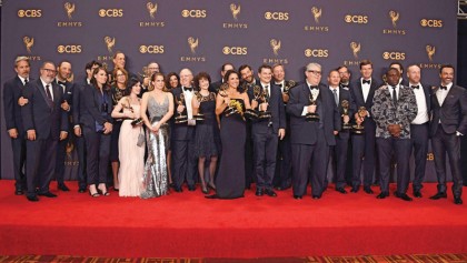 ‘Veep’ and ‘The Handmaid’s Tale’ win 
top Emmy Award prizes