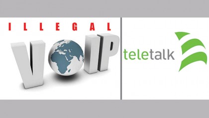 Teletalk sits pretty despite 
involvement in illegal VoIP