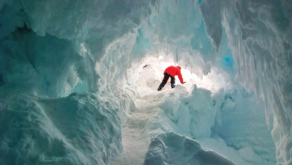 ‘Warm Antarctic caves harbour secret life’