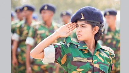 Women soldiers in Bangladesh Army