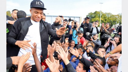 World Cup star Mbappe returns to his roots in Bondy