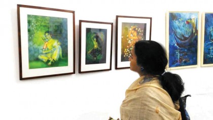 Week-long group art show 
underway at Zainul Gallery