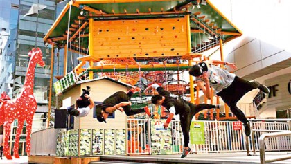 Parkour gains popularity in Yunnan