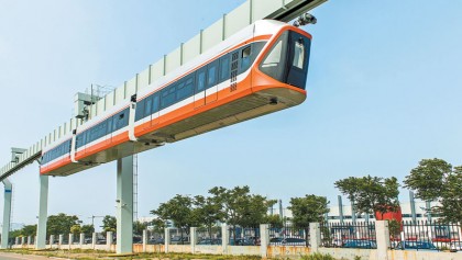 China's highest-speed mounted monorail train is offline