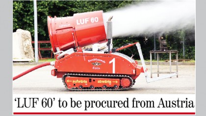 High-tech device in three months for firefighting in crowded areas 