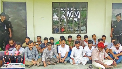 34 arrested while gambling in Gazipur