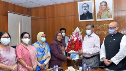 Information secretary Kamrun Nahar accorded farewell
