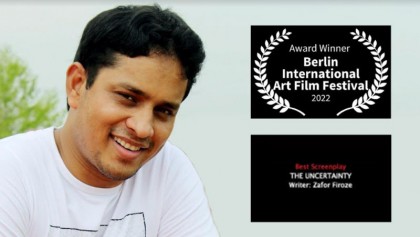 'The Uncertainty' wins best screenplay award in Berlin int'l art film festival