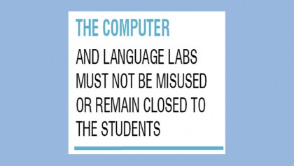 Computer and language 
labs in schools