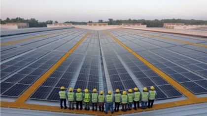 Bangladesh’s single largest rooftop solar power plant inaugurated in Korean EPZ

