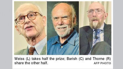 Einstein’s waves win Nobel Prize in physics