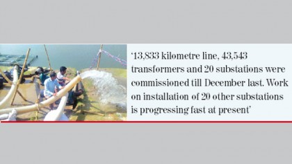 100pc power supply to Rajshahi zone by June planned