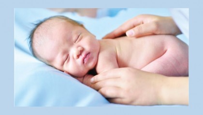Gently stroking babies 'provides pain relief'