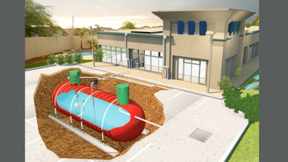 Harvesting rainwater 