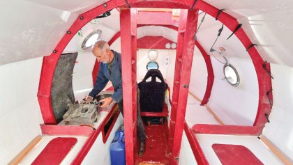 Elderly Frenchman sets sail across the Atlantic—in a barrel