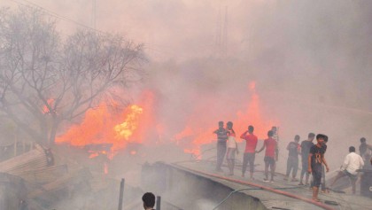 Several thousand shanties gutted 