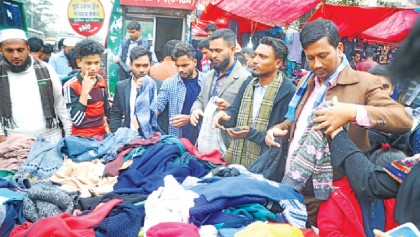 Sudden nip in the air boosts 
sale of winter clothes 