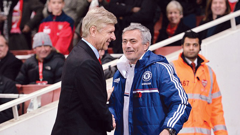 Cordial Wenger and Mourinho in salvage mode
