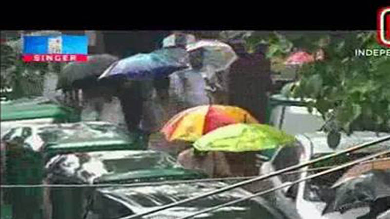 Heavy rain and strong winds across country