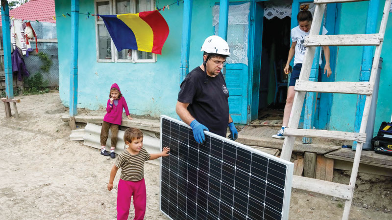 Man who brings the light lifts Romania’s poor out of darkness