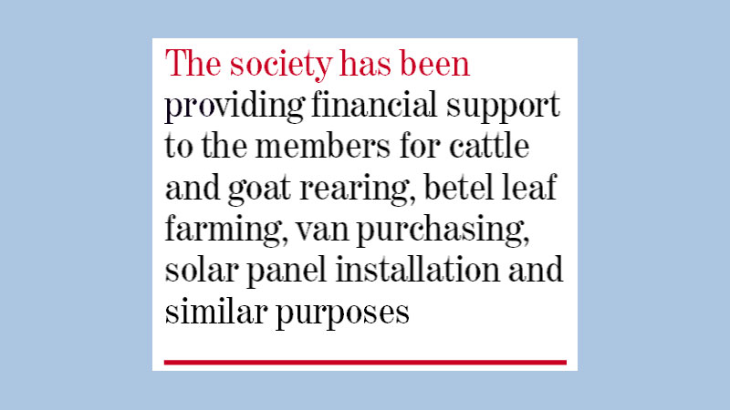 Cooperative society changing lives of distressed people 