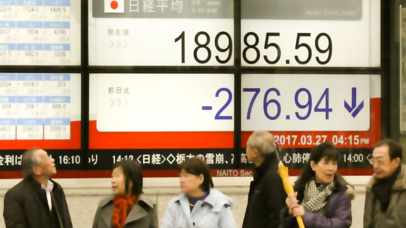 Asia markets down, Tokyo hit by strong yen after Russia blast