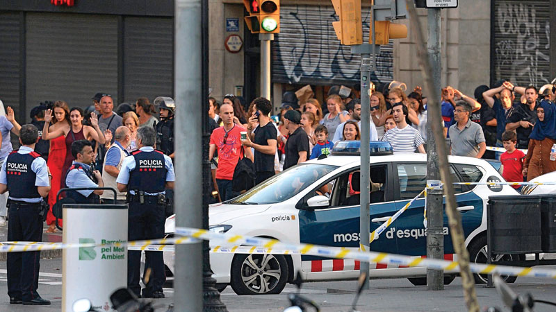 13 dead as van rams crowd in Barcelona ‘terror attack’
