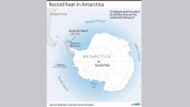 Antarctica registers record temperature of over 20C