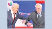 Biden, Sanders attack Trump on virus—and spar on record