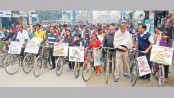 Cycle rally protests Rampal power project